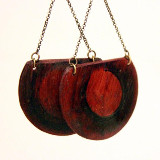 Sliced Domed Earrings